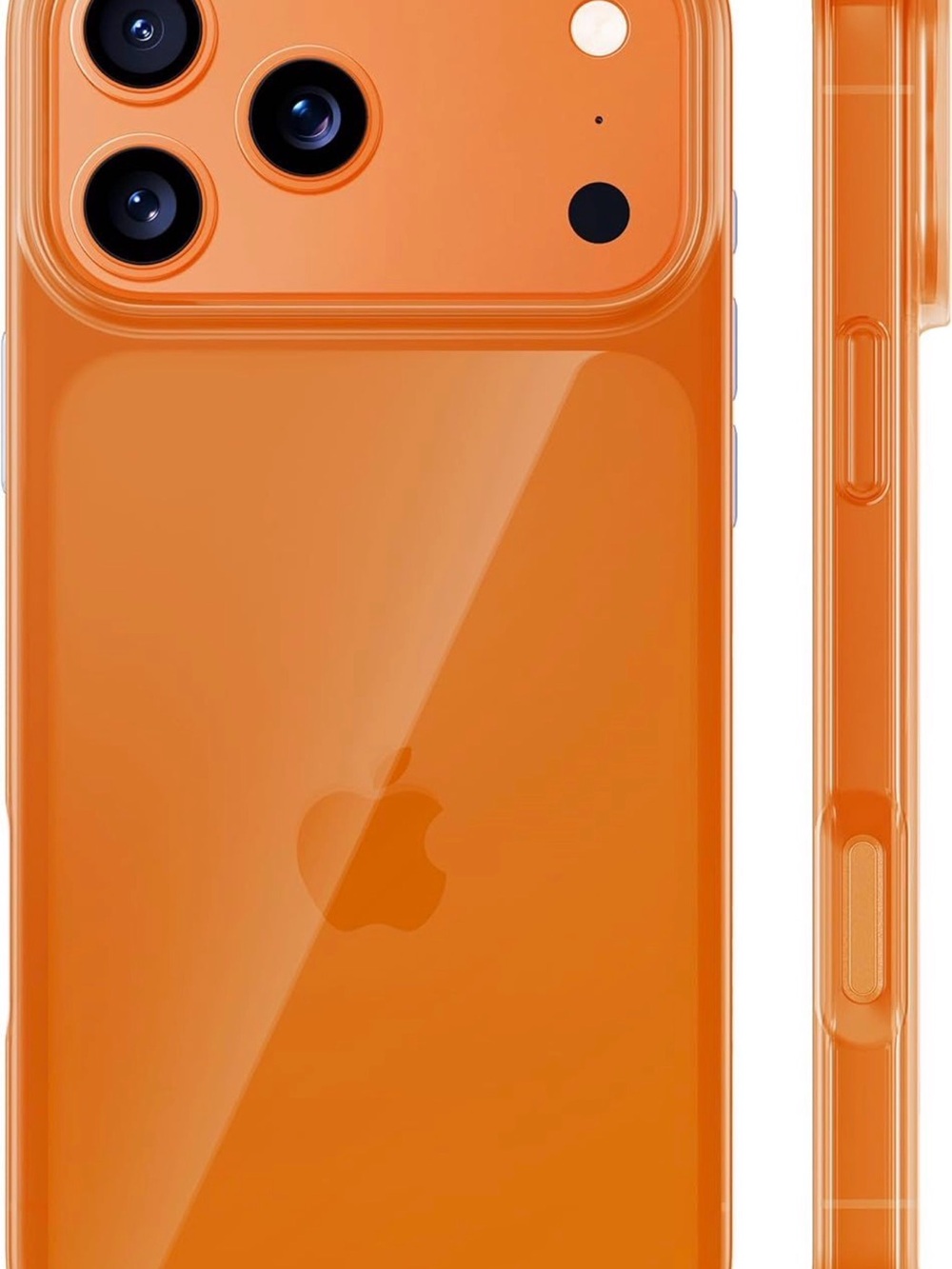 Apple Translucent Orange Protective Phone Case for iPhone